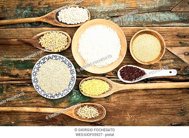 Cereal mix: red rice, barley, amaranth, quinoa, rice, bulgur and buckwheat