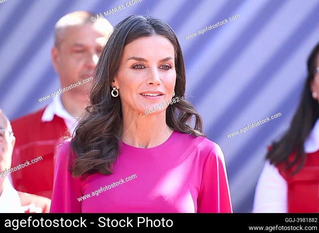 Queen Letizia of Spain attends World Red Cross Red Crescent Day at Oceanografic on May 10, 2022 in Valencia, Spain