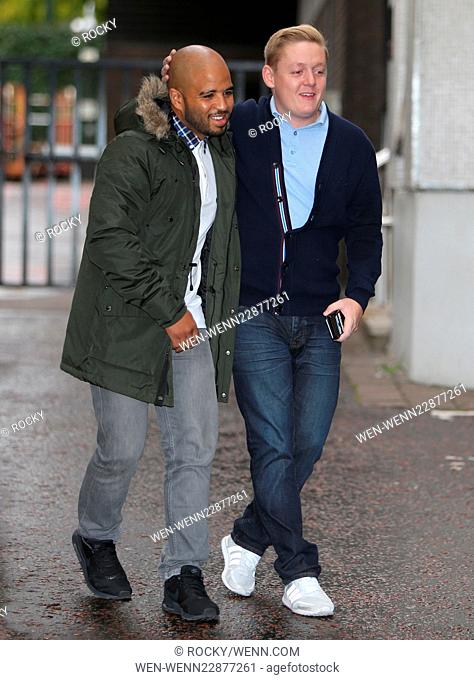 Andrew Shim and Thomas Turgoose outside ITV Studios Featuring: Andrew Shim, Thomas Turgoose Where: London, United Kingdom When: 15 Sep 2015 Credit: Rocky/WENN