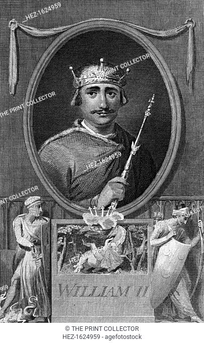 King William II of England, (1788). Portrait of William Rufus (1056-1100), son of William the Conqueror