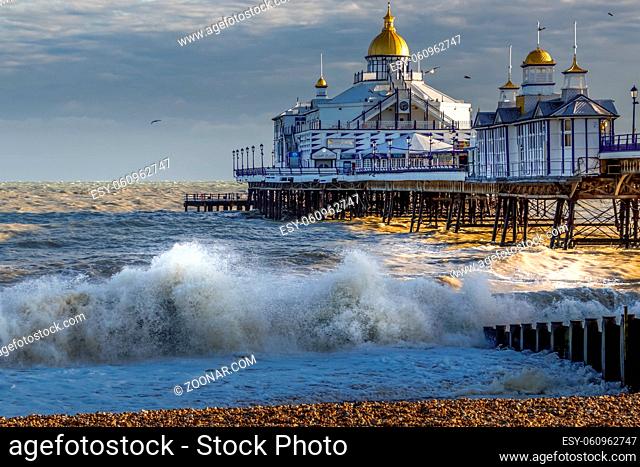 EASTBOURNE, EAST SUSSEX/UK - JANUARY 7 : View of Eastbourne Pier in East Sussex on January 7, 2018