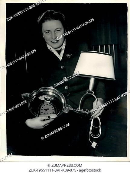 Nov. 11, 1955 - Britain's Most Famous Horseman Returns From Geneva, Pat Smythe With a Few More Prizes; Miss Pat Smythe - Britain's most famous horsewoman...