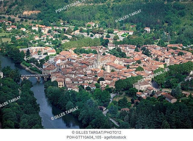 tourism, France, Region Midi Pyrenees, tarn et garonne, 82, gorges de l'Aveyron, SAINT ANTONIN NOBLE VAL, middle ages, old stones, patrimony, history, panorama