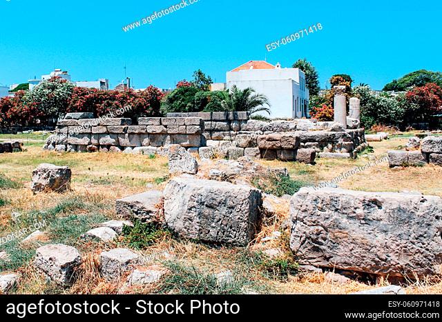 Ancient Agora in Kos island, Greece