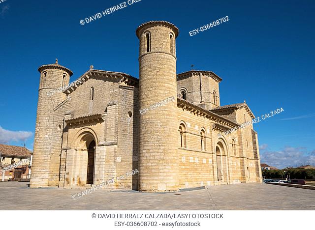 Famous romanesque church San Martin de Tours in Fromista, Palencia, Spain