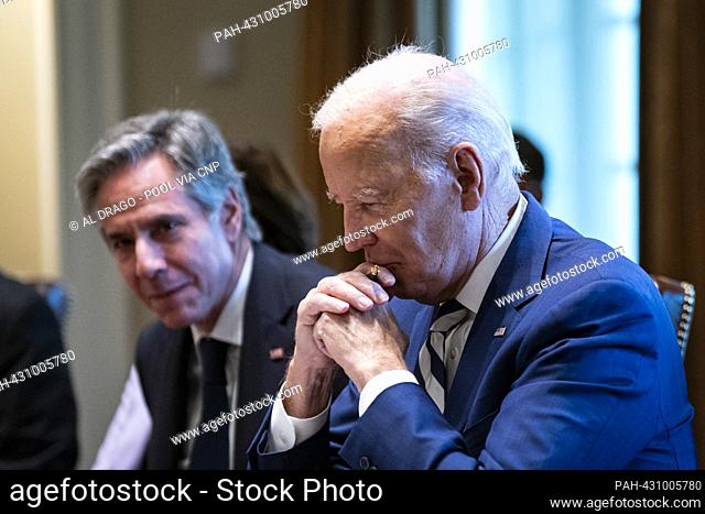 United States President Joe Biden during a meeting in the Cabinet Room of the White House in Washington, DC, US, on Friday, October 20, 2023