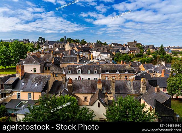 Town Vitre in Brittany - France - travel and architecture background