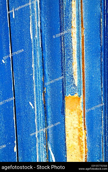 abstract texture of a blue antique wooden   old door