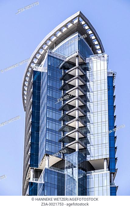Park Lane Tower; brand new modern architecture in Business Bay, a business capital as well as a freehold city in Dubai, United Arab Emirates