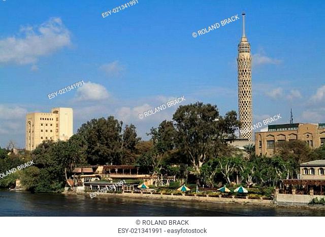 Der Fernsehturm von Kairo in Ägypten