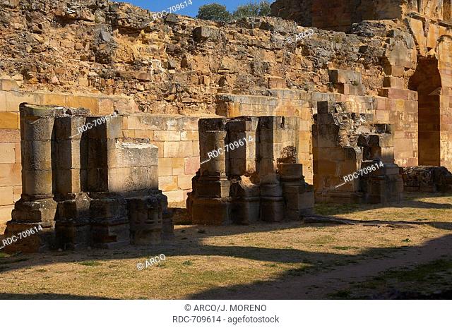 Ruins of Santa Maria de Moreruela Cistercian monastery (12th century), Silver Route, Granja de Moreruela, Via de la Plata, Zamora province, Castilla-Leon, Spain