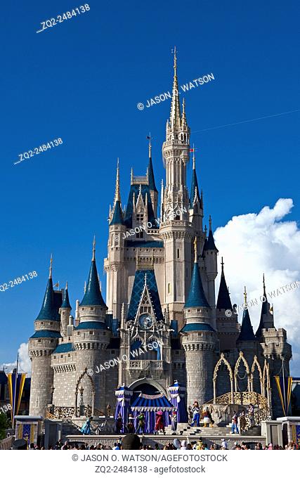 Cinderella Castle, Magic Kingdom, Walt Disney World Resort, Orlando, Florida, United States of America