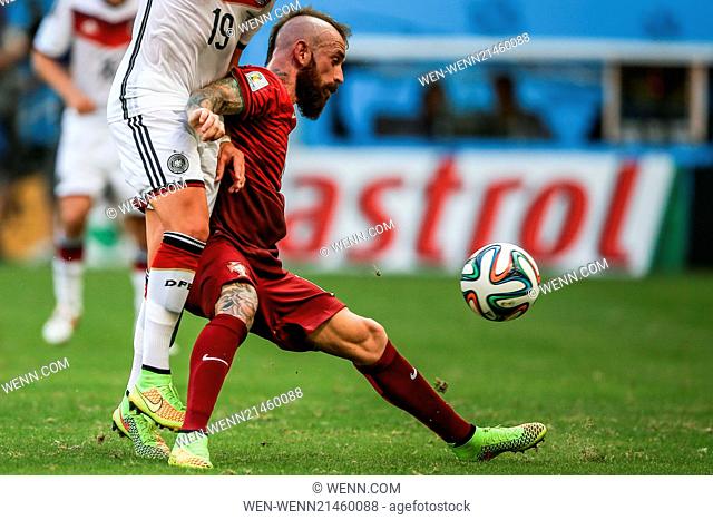 2014 FIFA World Cup - Group G match, Germany v Portugal - held at Arena Fonte Nova. Germany went on to win, 4-0. Featuring: Gotze, Raul Meireles Where: Salvador