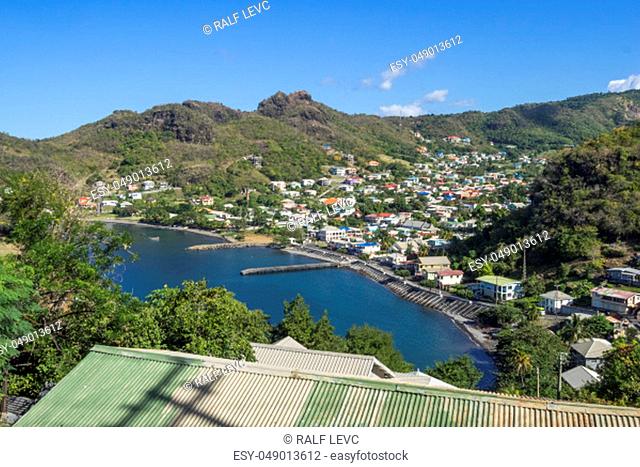 Saint Vincent and the Grenadines in the Caribbean Sea