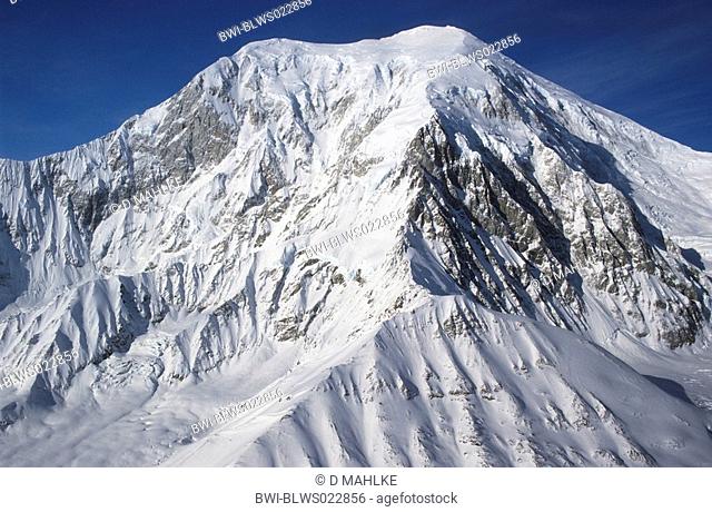 peak of Mount Mc Kinley, USA, Alaska, Talkeetna, Mrz 98