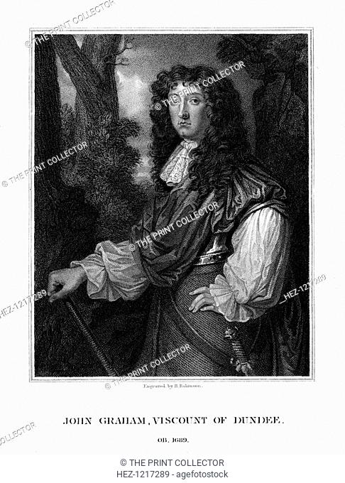 John Graham of Claverhouse, 1st Viscount Dundee, Scottish Jacobite commander, (1829). Bonnie Dundee (c1648-1689) was second in command of the Scottish force...