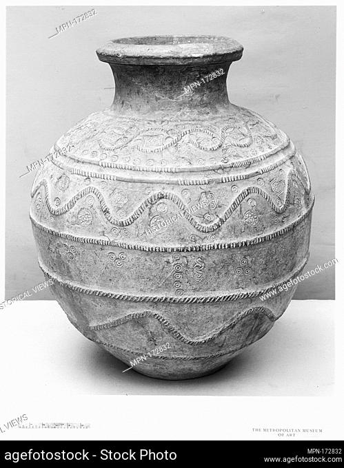 Jar. Date: 13th-14th century; Geography: Made in Spain or North Africa; Medium: Earthenware; Dimensions: 29 in. (73.7 cm); Classification: Ceramics