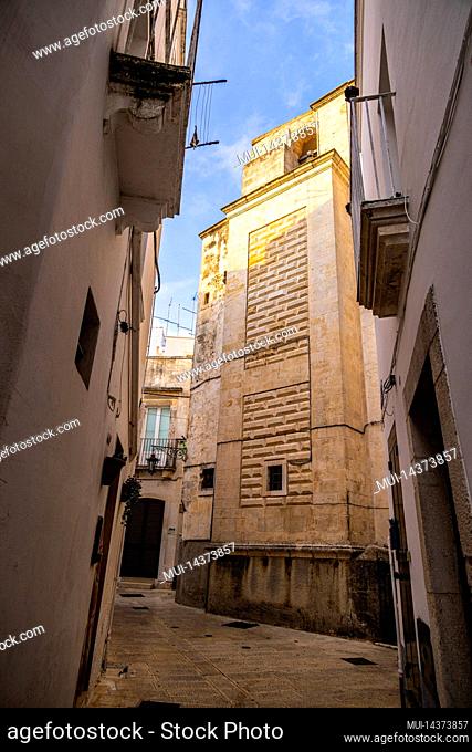 Historic buildings in the city of Martina Franca in Italy