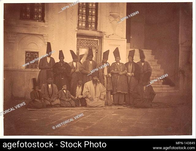 [In the Mosque of the Damegan/The Eunuchs]. Artist: Possibly by Luigi Pesce (Italian, 1818-1891); Date: 1850s; Medium: Albumen silver print from paper negative;...