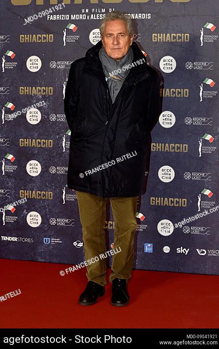 Italian politic Francesco Rutelli attends the premiere of the movie ""Ghiaccio"" at Cinema Moderno. Rome (Italy), February 7th, 2022