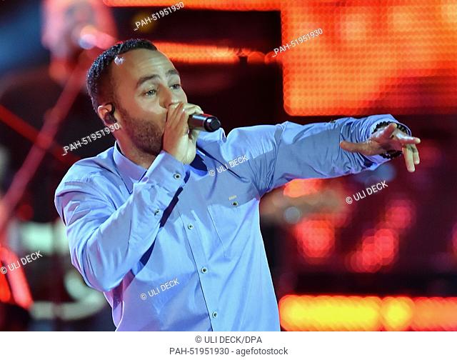 Singer Marlon Roudette performs on stage during the recording of the television music show 'SWR3 New Pop Festival - Special' by public broadcaster SWR3 in...