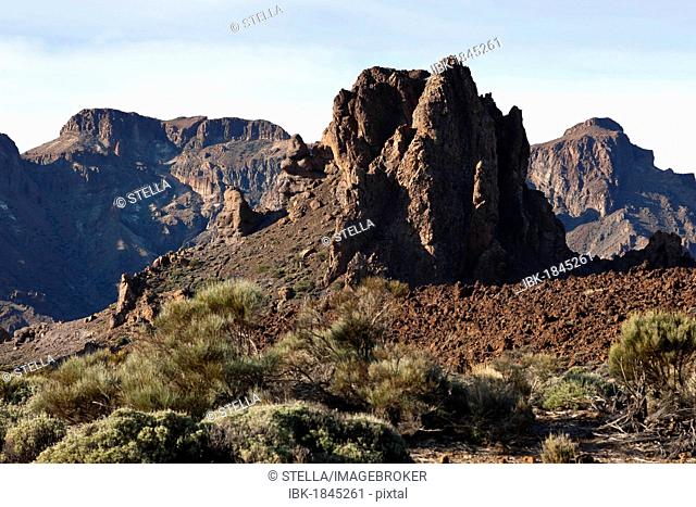 Roques de Garcia, Canadas, Teide National Park, Tenerife, Canary Islands, Spain, Europe