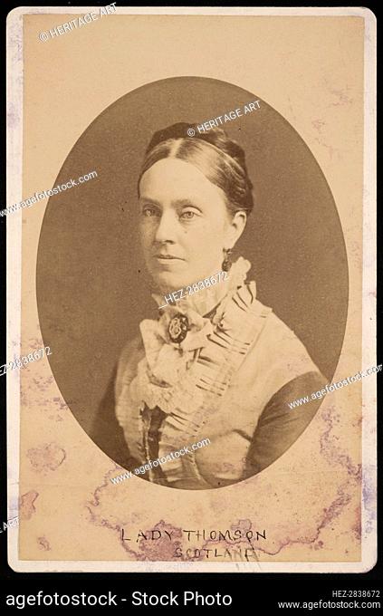 Portrait of Lady Frances Anna Blandy Thomson, Baroness Kelvin (1837-1916), 1876. Creator: Centennial Photographic Company