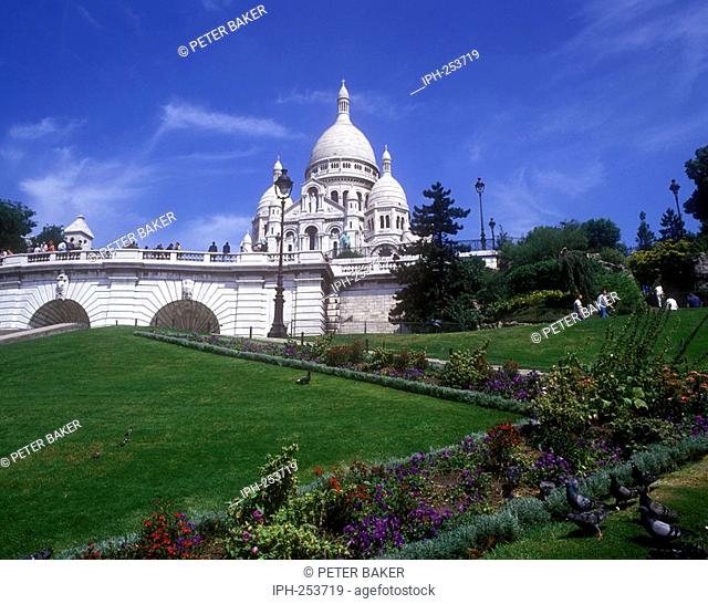 France, Paris, French, Capital, City, Sacre Coeur, Cathedral, Basilica, Sacred Heart, Religious, Catholic, White, Stone, Building, Architecture, Montmartre