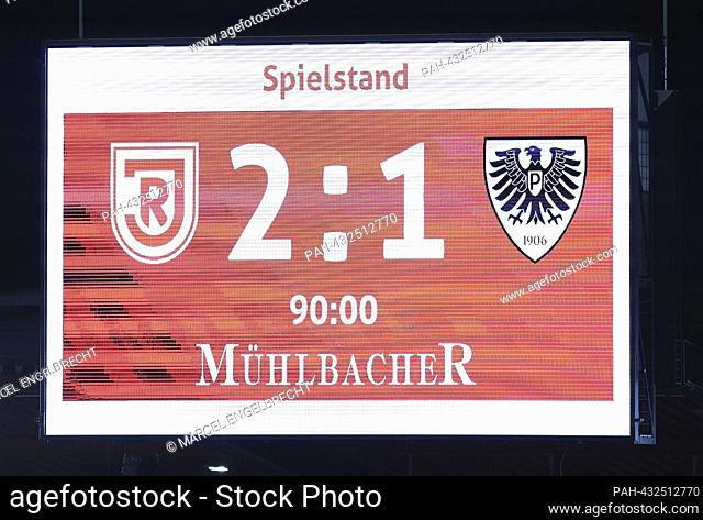 firo: October 28th, 2023, football, soccer, 3rd league, 3rd Bundesliga, season 2023/2024, 13th matchday Jahn Regensburg - Preussen Munster, depositor, general