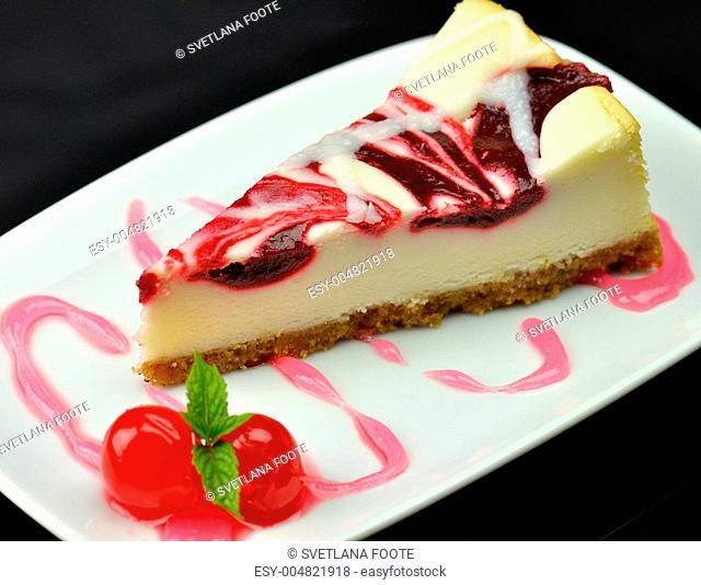 cheesecake with cherry