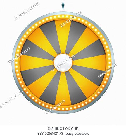 Lucky spin represent the wheel of fortune concept. This graphic is create by Three Dimensional. Welcome to add on any text and prize for use in game or sale...