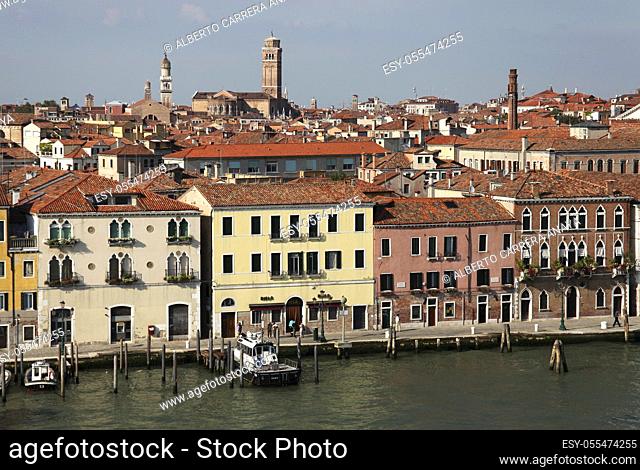 Panoramic View, Venice, Veneto, Italy, Europe