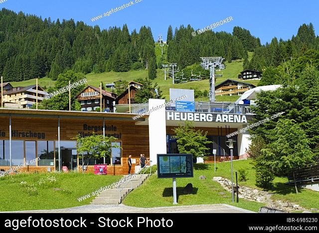 Heuberg Lift valley station, Heuberg Arena, Hirschegg, Kleinwalsertal, Vorarlberg, Austria, Europe
