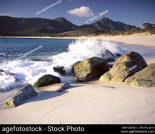 Waves at Wineglass Bay, Freycinet Peninsula, Australia