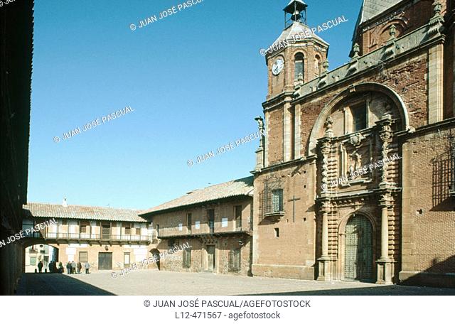 Church of San Carlos de Valle in Main Square, Ciudad Real. Castilla-La Mancha, Spain