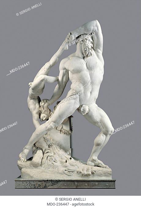 Hercules and Lica, by Canova Antonio, 1795 - 1815, 18th Century, marble. Italy; Lazio; Rome; National Gallery of Ancient Art; in deposito dalla Galleria...