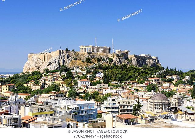 The Acropolis and city of Athens, Athens, Greece