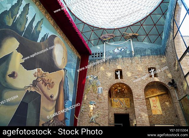 Theatre stage, Dalí Theatre and Museum, Figueres, Girona province, Catalonia, Spain, Europe