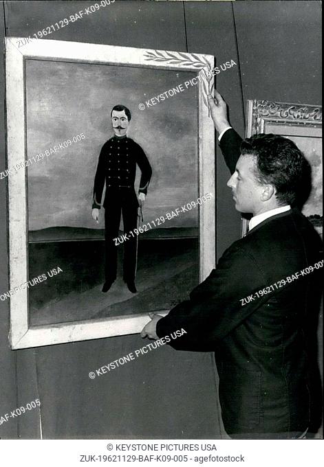 Nov. 29, 1962 - The painting was auction off at the Galliera Museum in Paris. (Credit Image: © Keystone Press Agency/Keystone USA via ZUMAPRESS.com)