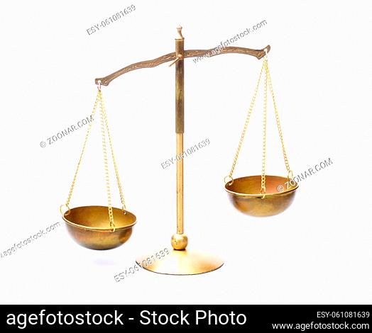 Metal weighting isolated on a white background