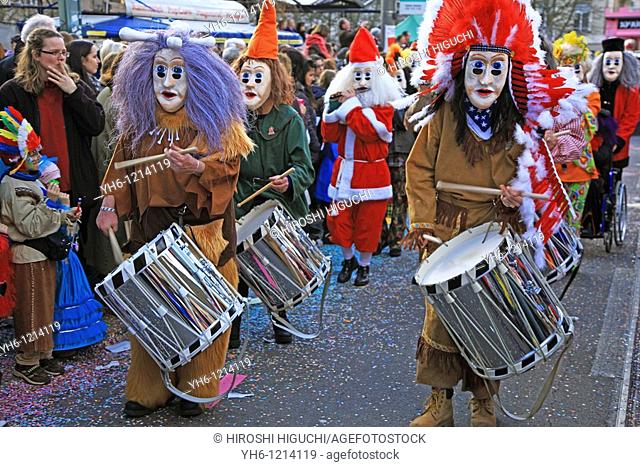 Fasnacht, Basel's traditional carnival, Swtzerland