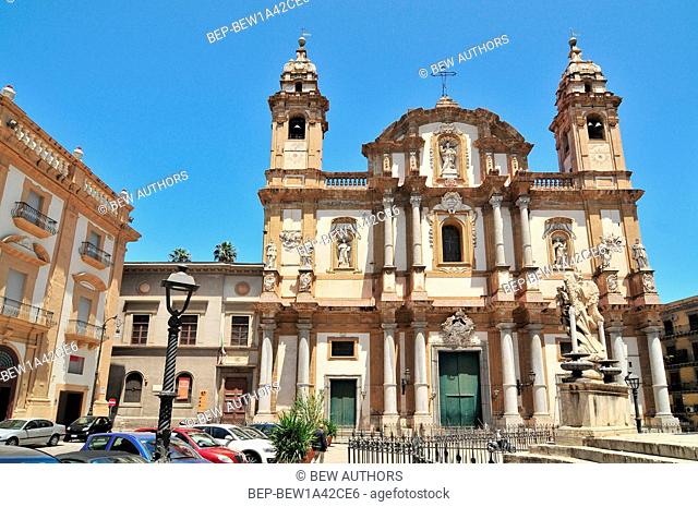 Church of Saint Dominic in Palermo Italy is the second in importance only to the Cathedral and is located in the Saint Dominic square in the neighborhood of La...