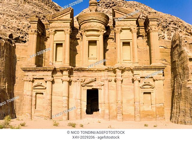 The Monastery or El Deir, Petra, UNESCO Heritage Site, Jordan, Middle East