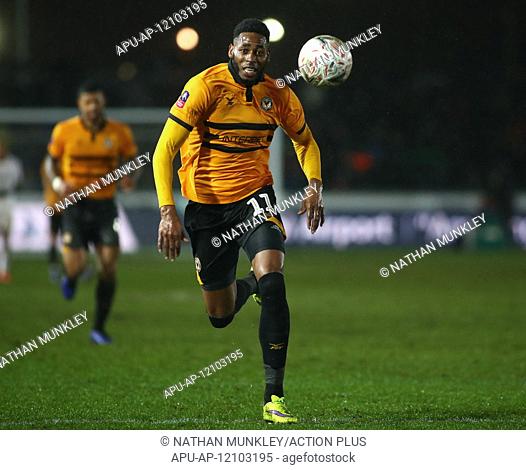 2019 FA Cup Football 4th Round Replay Newport County v Middlesbrough Feb 5th. 5th February 2019, Rodney Parade, Newport, Wales; FA Cup football