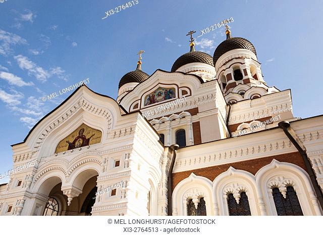 Orthodox Cathedral of Alexander Nevsky, Toompea, Old Town, Tallinn, Estonia