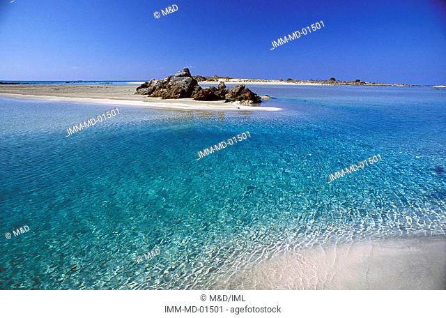 Beach Elafonissi, Hania, Crete, Greece, Europe