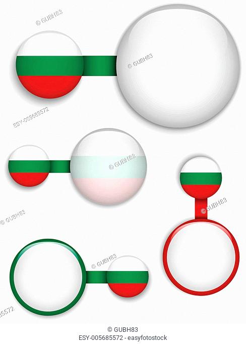 Vector - Bulgaria Country Set of Banners