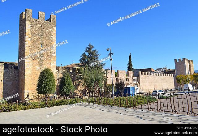 Medieval tower in Montblanc Tarragona Catalonia Spain
