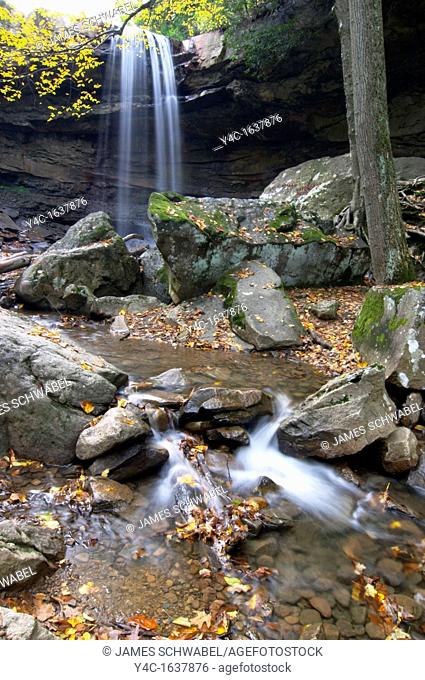 Cucumber Falls in Ohiopyle State Park in southwestern Pennsylvania