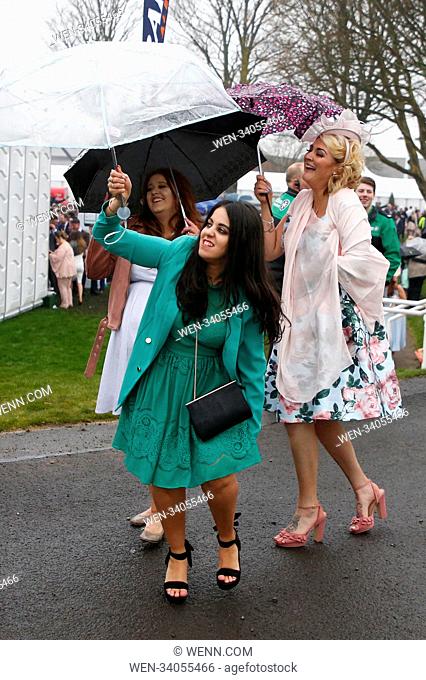Aintree Festival 2018 - Day 2 - Ladies Day Featuring: Atmosphere Where: Liverpool, United Kingdom When: 13 Apr 2018 Credit: WENN.com